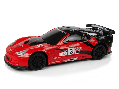 Radiovadāmā mašīna ar pulti Corvette C6.R Red