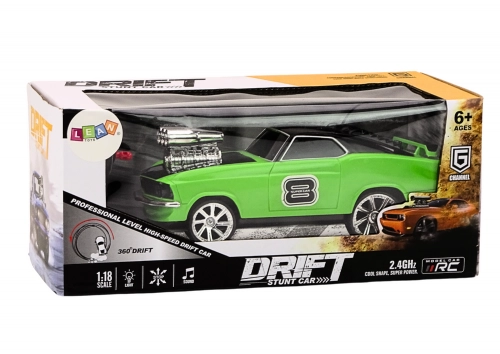 Radiovadāmā mašīna ar pulti Drift 360 Green
