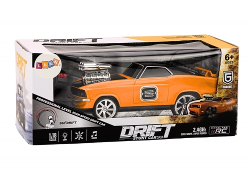 Radiovadāmā mašīna ar pulti Drift 360 Orange