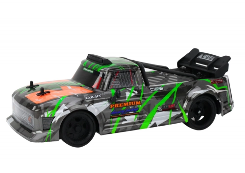 Radiovadāmā mašīna ar pulti Drift Rubber Wheels Gray-Green