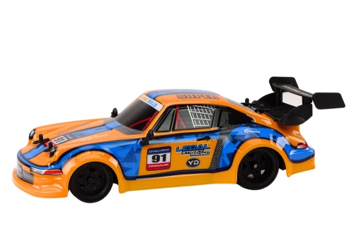 Radiovadāmā mašīna ar pulti Drift Rubber Wheels Orange