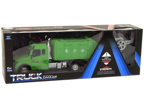 Radiovadāmā mašīna ar pulti Garbage Truck Green