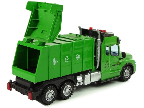 Radiovadāmā mašīna ar pulti Garbage Truck Green
