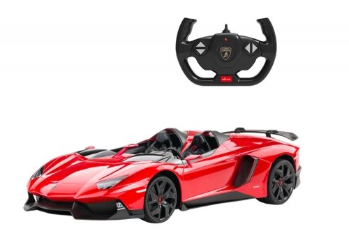 Radiovadāmā mašīna ar pulti Lamborghini Aventador Cabrio Red