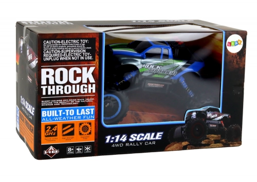 Radiovadāmā mašīna ar pulti Off-road 1:14 Blue