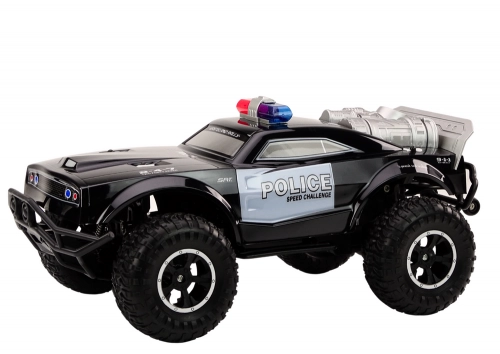 Radiovadāmā mašīna ar pulti Off-road Police Car
