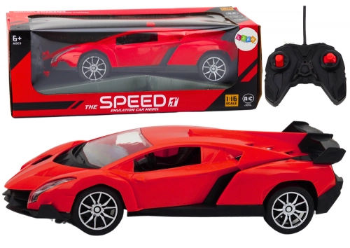 Radiovadāmā mašīna ar pulti Sports Car 1:16 Red