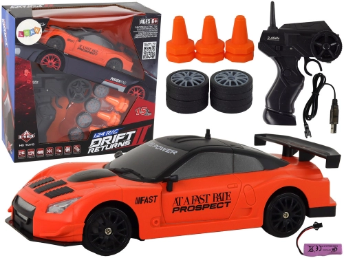 Radiovadāmā mašīna ar pulti Sports Car 1:24 Orange