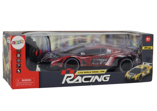 Radiovadāmā mašīna ar pulti Sports Car Racing Red