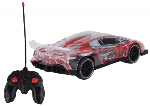 Radiovadāmā mašīna ar pulti Sports Car Racing Red