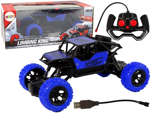 Radiovadāmā mašīna ar pulti Terrain Car Blue