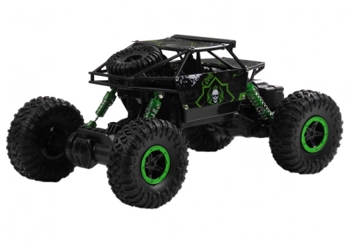 Radiovadāmā mašīna Monster Car Jeep Green