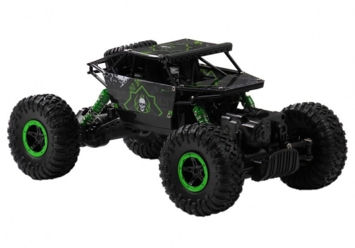 Radiovadāmā mašīna Monster Car Jeep Green