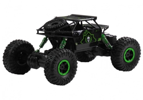 Radiovadāmā mašīna Monster Car Jeep Green