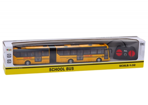 Radiovadāms skolas autobuss ar pulti Yellow