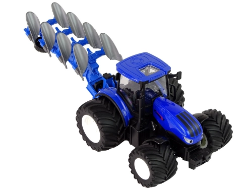 Radiovadāms traktors ar pulti 1:24 Blue
