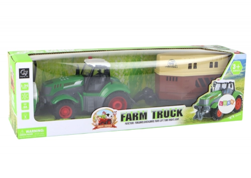 RC Tractor Remote Controlled Tractor Agricultural Machine Trailer Remote Control 1:24