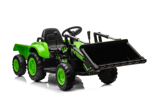 Bērnu elektriskais traktors ar kausu BW-X002A Green