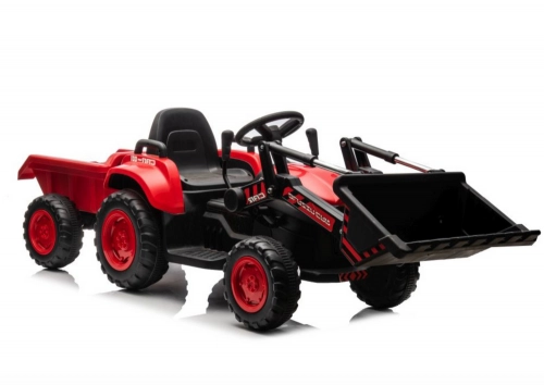 Bērnu elektriskais traktors ar kausu BW-X002A Red