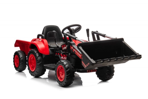 Bērnu elektriskais traktors ar kausu BW-X002A Red