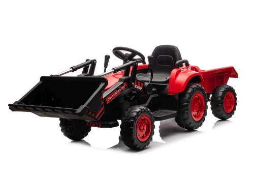 Bērnu elektriskais traktors ar kausu BW-X002A Red