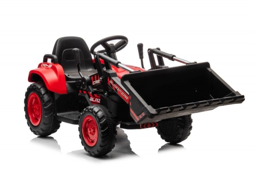 Bērnu elektriskais traktors ar kausu BW-X002A Red