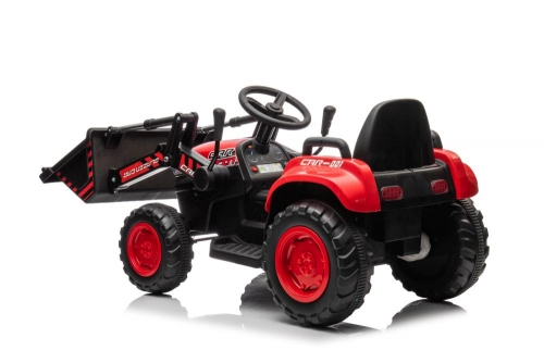 Bērnu elektriskais traktors ar kausu BW-X002A Red