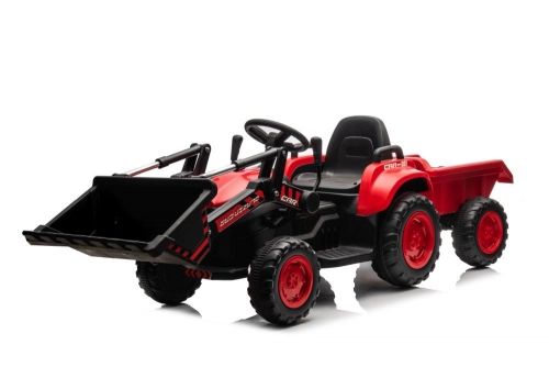 Bērnu elektriskais traktors ar kausu BW-X002A Red