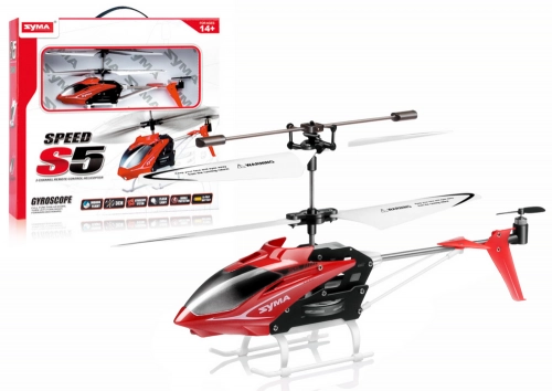 Red S5 RC SYMA Helicopter