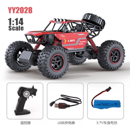 Remote Controlled RC Car 1:16 Black Red