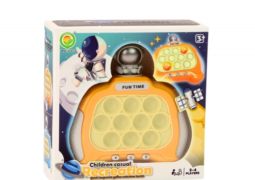 Sensory Game Pop-It Space Console Lights Sounds Yellow