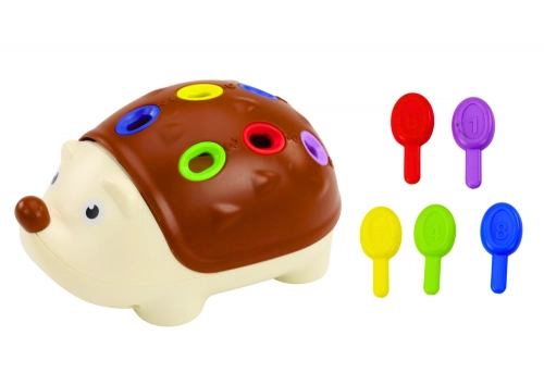 Sensory Hedgehog For Babies Colorful Number Sticks