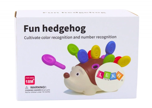 Sensory Hedgehog For Babies Colorful Number Sticks