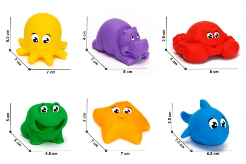 Set for playing in the sand, water and bathing animals 7945