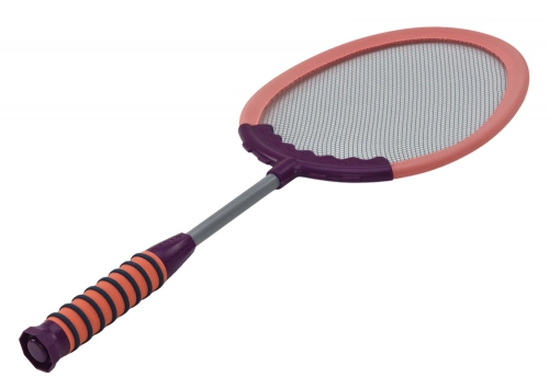 Set of 2 Badminton rackets, 2 Badminton shuttles, pink