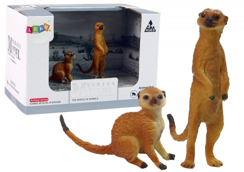 Set of 2 Figures of a Surykat Animals of the World Series