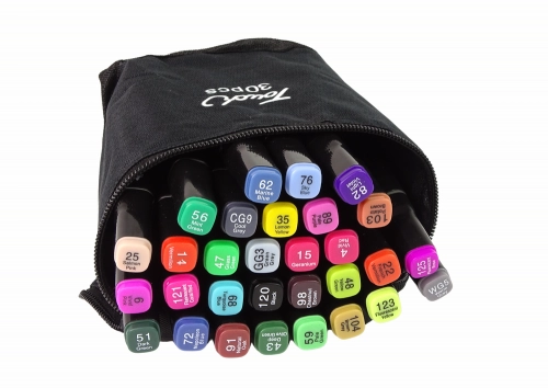 Set of 30 Double-sided Alcohol Markers Pro Touch  Bag