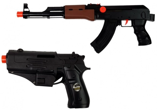 Set of a Policeman S.W.A.T. Pistols Helmet