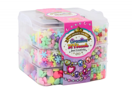 Set of beads for jewelry pendants in a suitcase DIY strings 1620 pcs