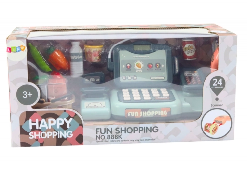 Set of Cash Register Groceries Scanner Basket 24 El
