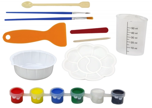 Set of Creative Artistic Birds 3D Plaster Paints