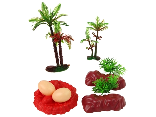 Set of Dinosaur Figures with Accessories 21 Pieces