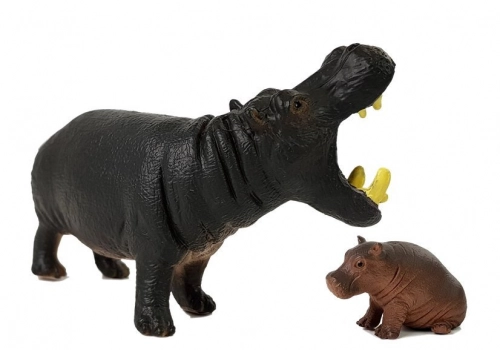 Set of figures Animals Africa Hippo Zebra