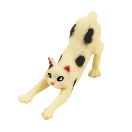 Set of Mini Figures Cat Breeds Cats Feeding Bowl 4-6cm 7pcs