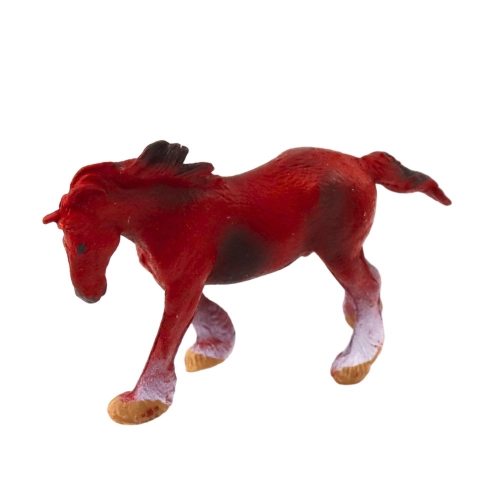 Set of Mini Figures Horse Breeds Brown Black Gray 5-6cm 6pcs