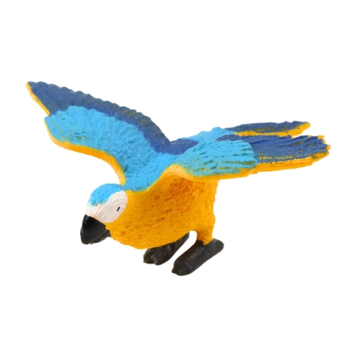 Set of Mini Figurines Exotic Birds Hibiscus Yellow 4-11cm 6pcs