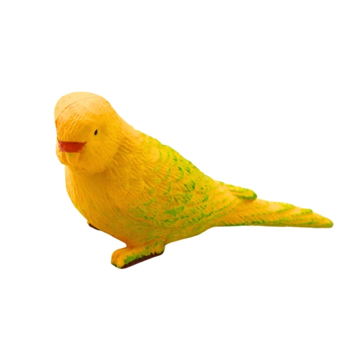 Set of Mini Figurines Exotic Birds Hibiscus Yellow 4-11cm 6pcs