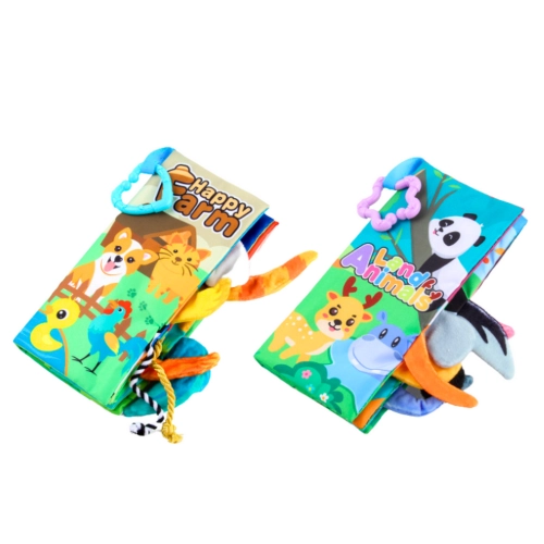 Set of Soft Colorful Educational Sensory Books for Toddlers 4pcs