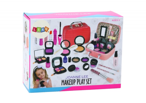 Set of Toy Cosmetics in a Pink Case