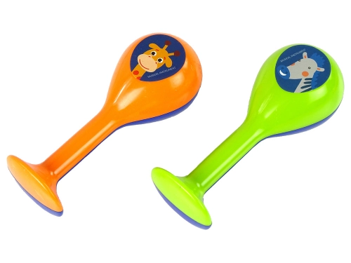 Set of Two Rattles Maracas Animals